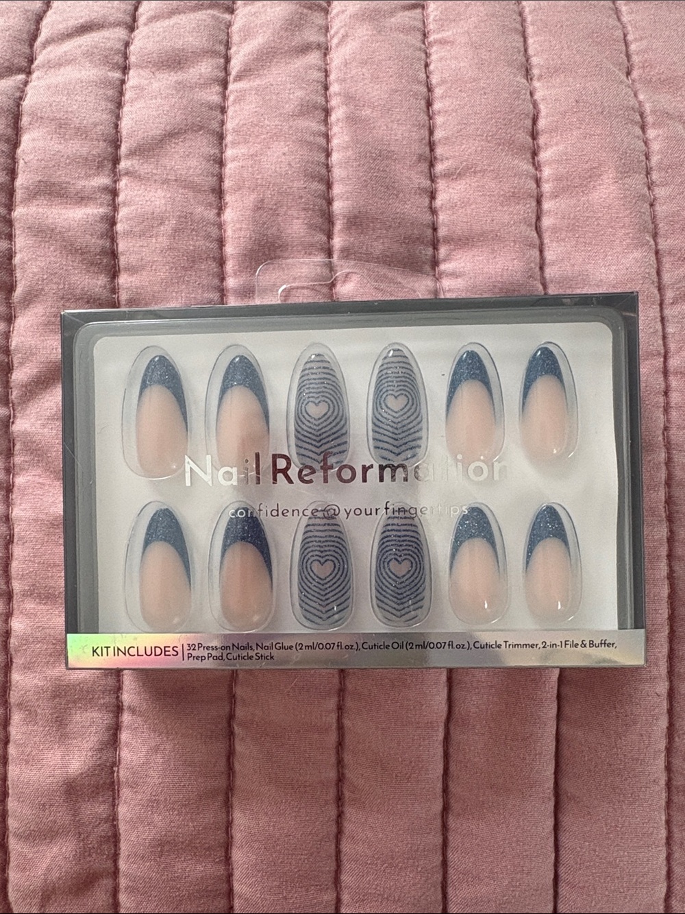 Nail Reformation Women's Blue French Press-On Nail Set